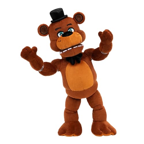 Jazwares Five Nights at Freddy’s 14” Poseable Sound Classic Freddy Plush - 4 Sounds, and Glow-in-The-Dark Eyes - Ages 8+ - image 5