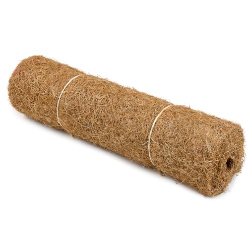 La Cordeline - Alfombra de Fibra de Coco Natural, 40 x 100 cm, 900 g/m², con Relleno de Planta, protección contra el frío, malezas, Alfombra Reptil Terrarium, marrón