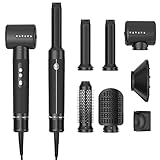 Secador pelo Profesional de Alta Velocidad 7 En 1, 110000 rpm Secador pelo Cepillo Secador de Pelo Air Hair Styler con Secador Difusor Cepillo Alisador Cepillo Moldeador de Pelo