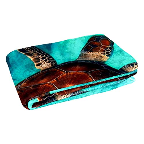 Couverture tortue de mer douce et chaude plaid isolant de 150 x 100 cm - 3