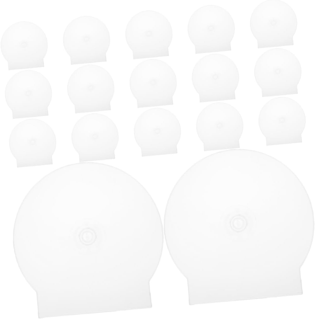 Happyyami 50pcs Portable CD Cases Transparent Dvd Storage Holders for Organizing and Protecting and Dvds Lightweight and Compact Design for Easy Carrying and Storage