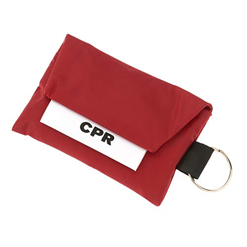 Asa Techmed 25 Pack Cpr Face Mask Key Chain Kit With Gloves | One Way Valve Face Shield Mask First Aid Kit, For Travel, Home, Office, Boat, Car, Ems, Firefighters, Nurses, First Responders (Red) #TOP1