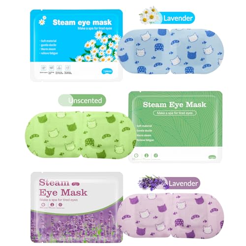 Jekeno Steam Eye Mask, 30 Packs Eye Masks for Dry Eyes, 40-60 Minutes Self Moist Warm Compress Heated Disposable Mask for Sleep, Spa Relaxing Trip Gifts, Travel Essentials for Women Men