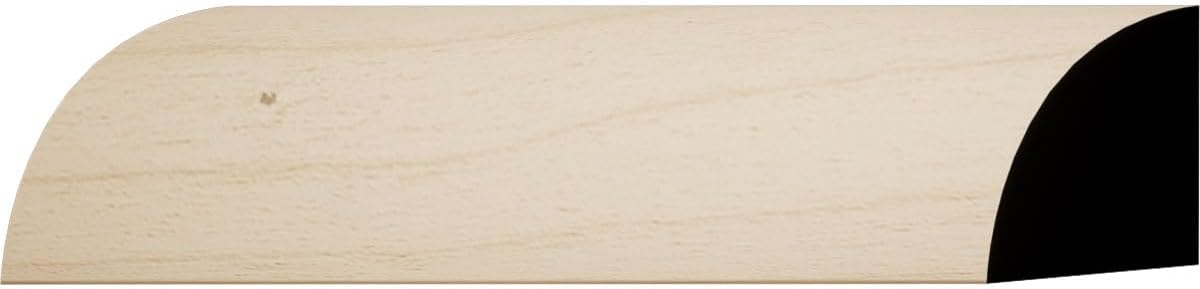 WM107 - Americraft Quarter Round Moulding, Solid Hardwood, 5/8"D x 5/8"W x 96"L, Stain Grade Walnut