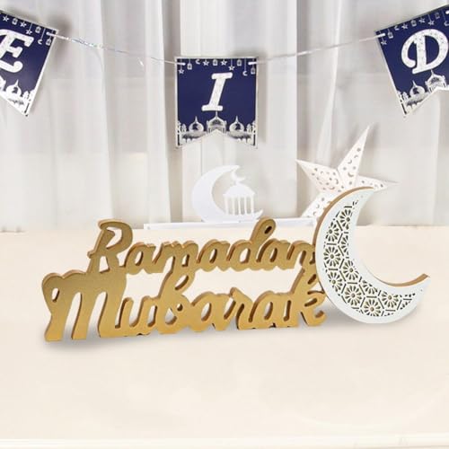 Ornement De Bureau avec Lettres du Ramadan Sanfly Décoration Table Eid