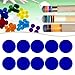 Menolana 10Pcs Pool Cue Tip Pads Ferrule Pads Acrylic Repair Part Spare Part 0.55inch Replacement Billiards Accessory for Competition, Blue