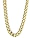 Mens 18k Gold Plated 36" Inches Hip Hop Cuban Curb Link Chain Necklace 10mm