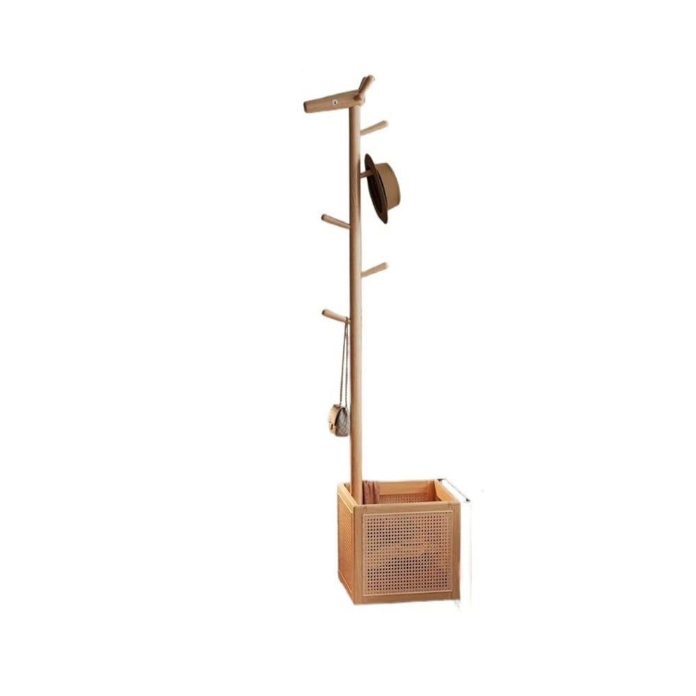 Clothes Rack Shaped Floor Standing Coat Rack for Bedroom Living Room Beside Bed - Creative Movable Clothes Hanger