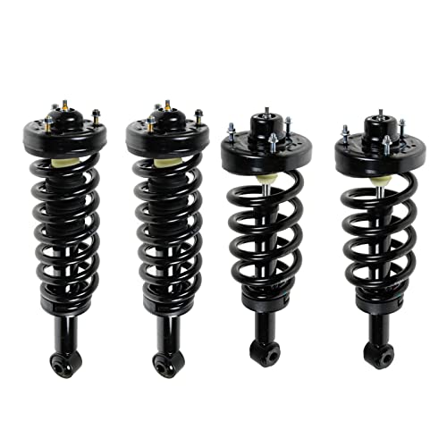 Image of TRQ Front and Rear Strut & Coil Spring Assembly Set Driver & Passenger Sides Compatible with 07-13 Ford Expedition Lincoln Navigator