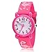 Produktbild Kinder Uhr, Armbanduhr für Kinder Jungen und Mädchen, 30M wasserdichte Analog Quarzuhr, 3D Cute Cartoon Uhr, Digitale Kinderuhr, Teaching Handgelenk Uhren mit Silikon Armband, Kids Watch. (Rose Red)