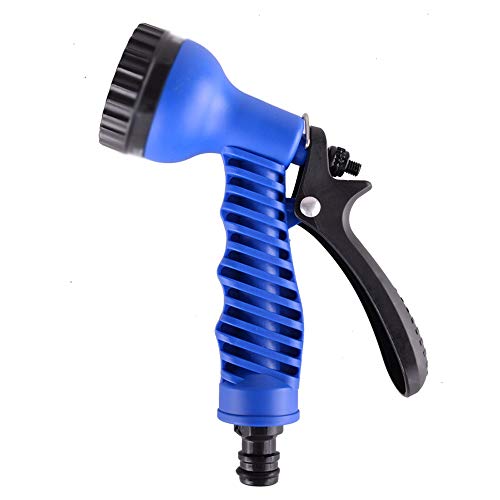 HOUSEHOLD W-WXT Garden hose nozzle spray gun,7 adjustable modes of multi-gun non-slip design high-pressure nozzles,suitable for adding water, portable pressure cleaner (Color : Blue)