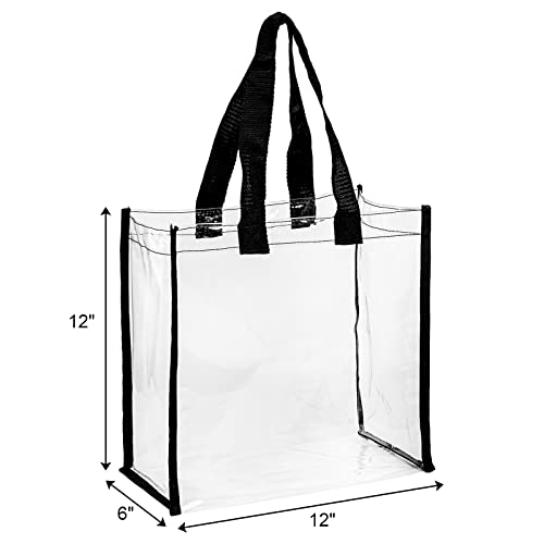 Bolsa transparente tipo tote, pack de 12 unidades miniatura 4
