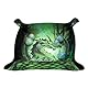 Premium Würfeltablett mit Zierleisten - Im Dunkeln leuchten Green Dragon