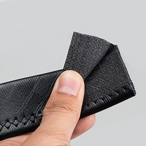 Men's Belt Genuine Leather Strap Fashion Alloy Automatic Buckle Waist for Pants Gift Box Set (Color : As Shown, Size : 110cm) (As Shown 140cm)4