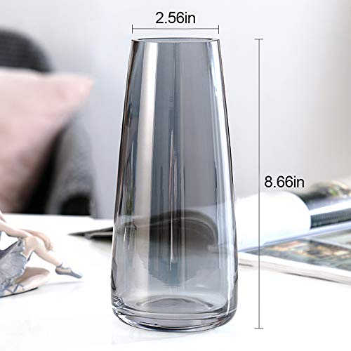 image for Aoderun Glass Vase for Flowers Modern Vases Home Decor Unique Flower V