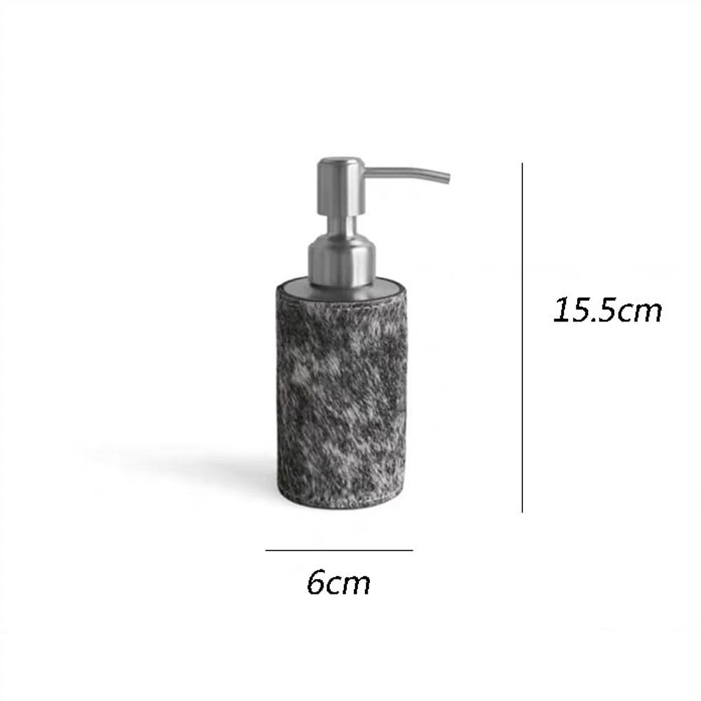 Dispensador de jabón Dispensador de jabón Alta Gama for decoración baño Hotel, Botella dispensadora Metal Pelo Caballo Creativa Lujo Ligera(Pequeño)