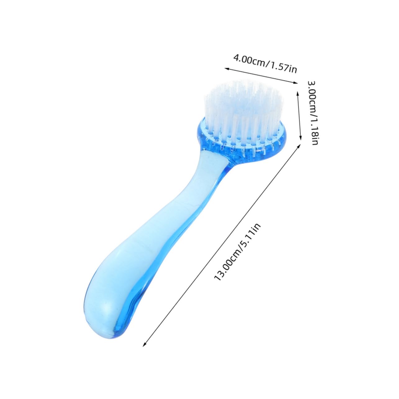 FOMIYES 3 in 1 Facial Care Tool Horn Brush Facial Cleansing Brush Exfoliator Soft Bristles for Makeup Removal and Deep Pore Cleaning
