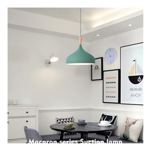 Lustre suspendu en aluminium rose au design épuré et doux
