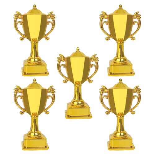 Toyvian Mini Troféus Prêmio De Troféu De 5 Peças De Casa De Bonecas Troféus De Plástico Em Miniatura
