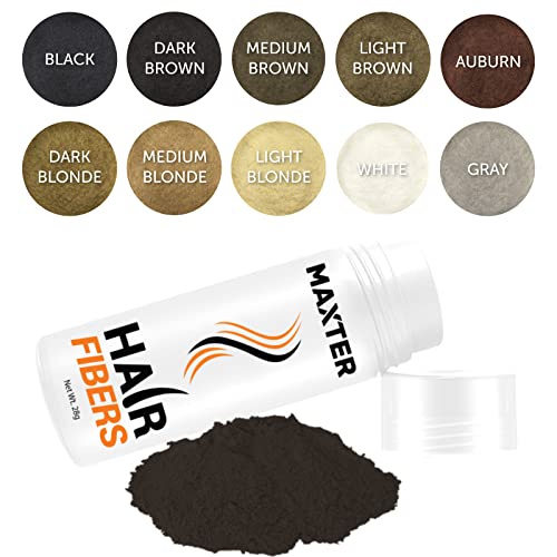 Maxter HAIR FIBRES White - Hair Powder Men and Women to Conceal Hair Loss - Microfibre for Added Density and Volume - Image 4