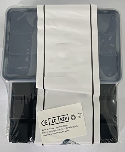 قوالب مكعبات ثلج مربعة الشكل من ليسمو من السيليكون بأغطية مانعة للانسكاب وموفرة للمساحة وقابلة للتكديس، معتمدة من ال اف جي بي وخالية من البيسفينول ايه، مثالية للفريزر وطعام الأطفال والماء، قطعتان