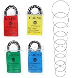 HJZHII Uhrendichtungen Set, 0.5mm/0.6mm/0.7mm/0.8mm Uhr Dichtung O-Ring Uhr Rückseite Abdeckung Dichtungsring Wasserdichtes Gummidichtung Uhrenreparatur Zubehör für Uhrmacher Reparatur