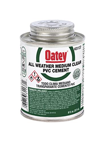 Oatey Clear All Weather Cement para PVC 8 oz miniatura 2
