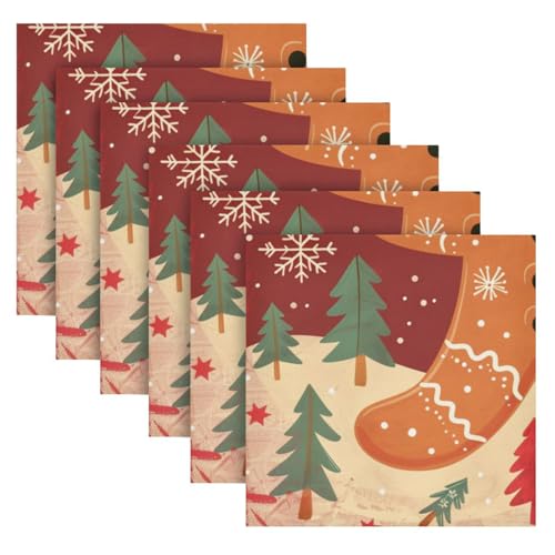 Set de 6 Servilletas de Tela Multicolor 20x20 pulgadas miniatura 2