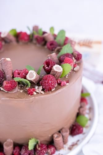 RUF Kuchen-Glasur Haselnuss, 100g im Beutel, mikrowellengeeignet, zum Glasieren von Nuss-Kuchen, Pralinen & Brownies, glutenfrei