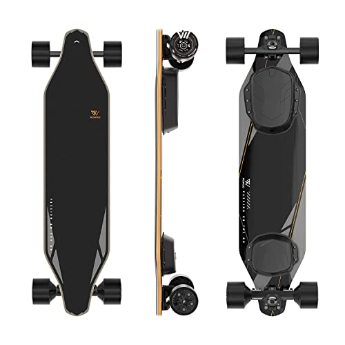 Wowgo 2S Max Electric Skateboard With Wireless Remote Control, Top Speed 29 Mph Fast E Longboard With Dual 550W Motors For Adults Teens, Long Range 14.3 Miles(90Mm Wheels) #TOP26