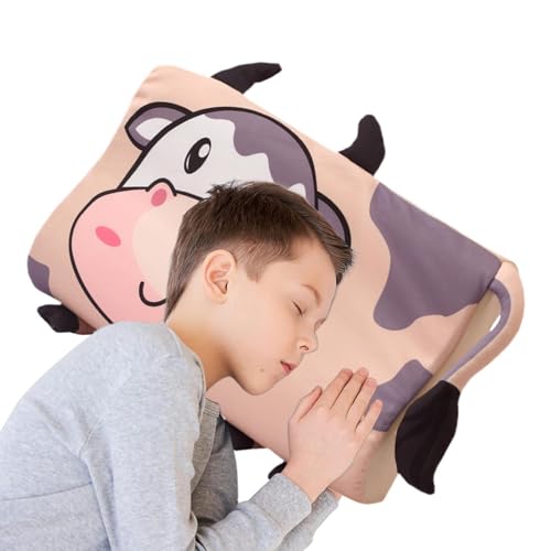 Almohada De Soporte Para El Cuello: Almohada De Enfriamiento Ergonómica De 40 Cm, Cojín De Contorno De Espuma , Descanso Del Cuello Ortopédico Transpirable Con Diseño Cómodo De Tela De Seda De Hi