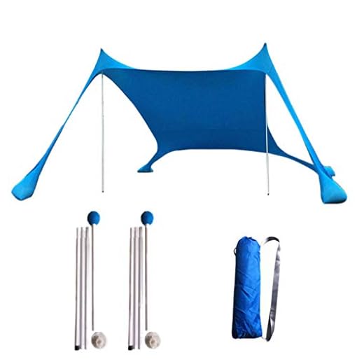 Tienda De Campaña Playa Acampada Anti UV Exterior Plegable Portatil Multiusos Proteccion Ultraligeras Varillas Tienda Campaña Barata Vivac Teepee