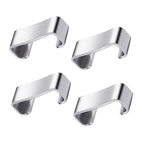 GLEAVI 4Piezas Soporte para Cucharas Inoxidable De Bastidores para Descansar Utensilios Mesa y Práctico Accesorio De Cocina