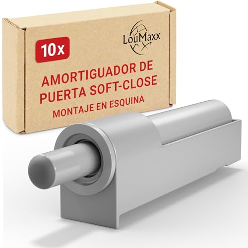 LouMaxx Set de 10 Amortiguadores para puertas – Imanes para muebles y para armarios de cocina con cierre sistema Push