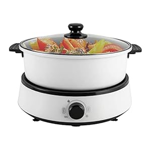 Electric Hot Pot, Cooker Non-Stick Electric Skillet, Multi-Cooke Split Pot 4L Capacity Fry Soup Stew Shabu Pot Enjoy Chinese Hot Pot With Family And Friends