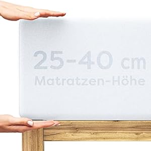 Wolkenfeld Frida Boxspringbett Spannbettlaken Weiß