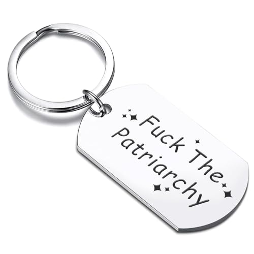 SGYTSQM Fk The Patriarchy Keychain - Feminist Activist Gift for