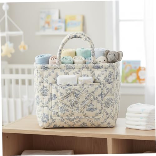 Panier à linge matelassé bleu pliable et grand format pour la maison - 3