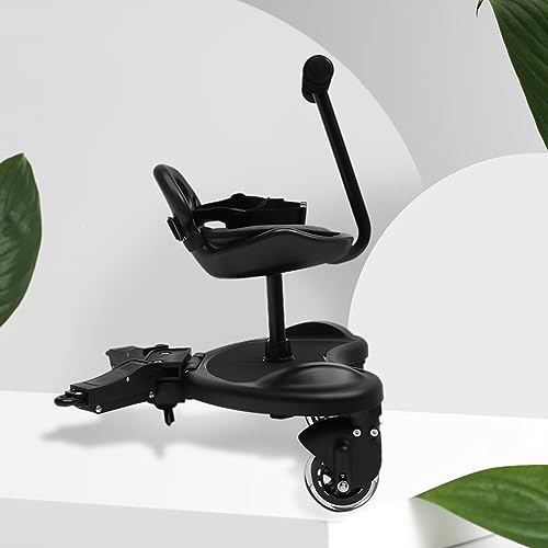 LOHISHILO 2-in-1 Stroller Step Buggy Child Board Safety Kid Wheele, Pushchair Glider Board with Universal Wheel for Children Aged 2 to 6 Years - Thumbnail 5
