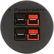 Powerwerx PanelPole2 ، لوحة جبل الإسكان لاثنين من موصلات Anderson Powerpole مع غطاء محكم الطقس