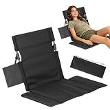Nzkeuf Chaise de Sol, Chaise de Plage Pliable, Chaise Camping avec Sangle de Transport, Petite Chaisede Camping Idéale pour Le Jardin, Les Concerts, L'alpinisme, Le Campinget Les Voyages