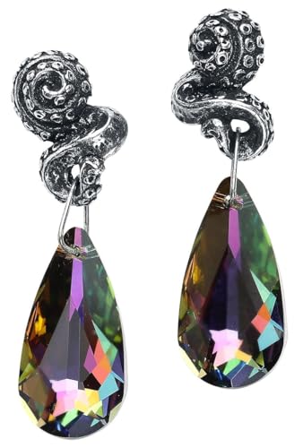 Alchemy Gothic Kraken Ear Studs Damen Ohrringe Set Farbe Silber Zinn