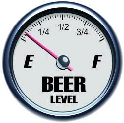3pcs Beer Gauge Level Funny Hard Hat/Helmet Stickers