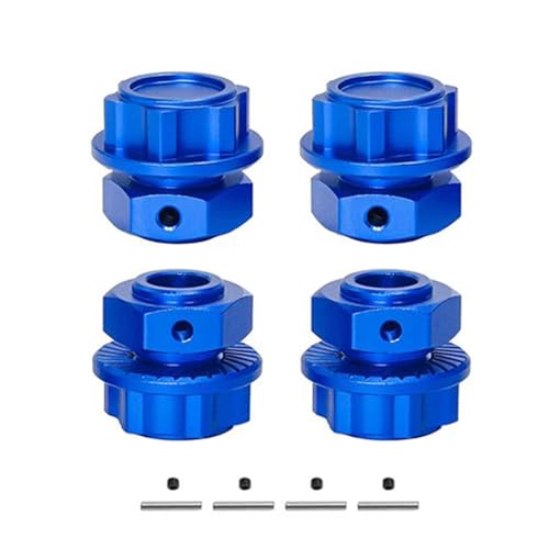 RC�����p�A�N�Z�T���[ For ARRMA 4S For KRATON For OUTCAST V2 For MOJAVE For BLX 1/8 1/10 �p 4�� 17mm�z�C�[���n�u�Z�p�A�_�v�^�[ �A�b�v�O���[�h�p�[�c �A�N�Z�T���[(Blue)