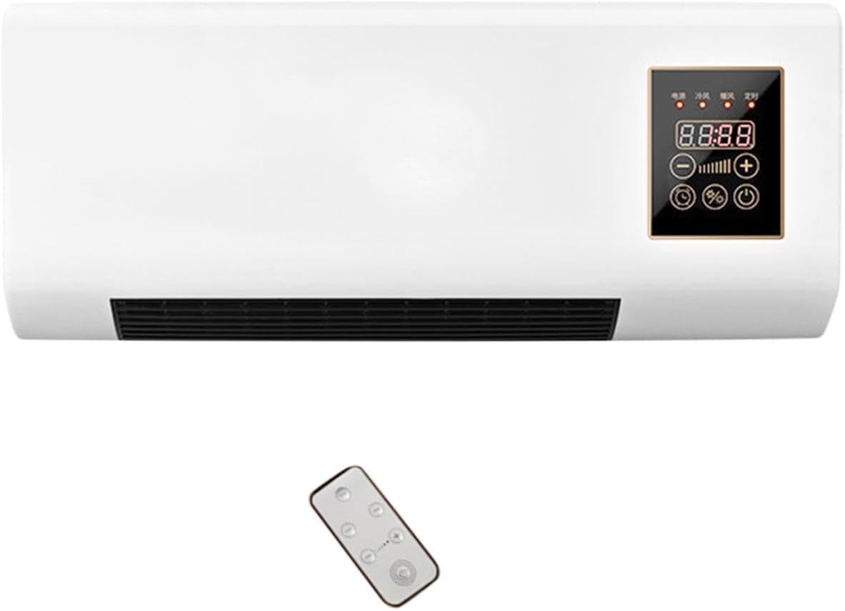 F Fityle Wall Mounted Heater Space Heater Fan 1800W Control Fast