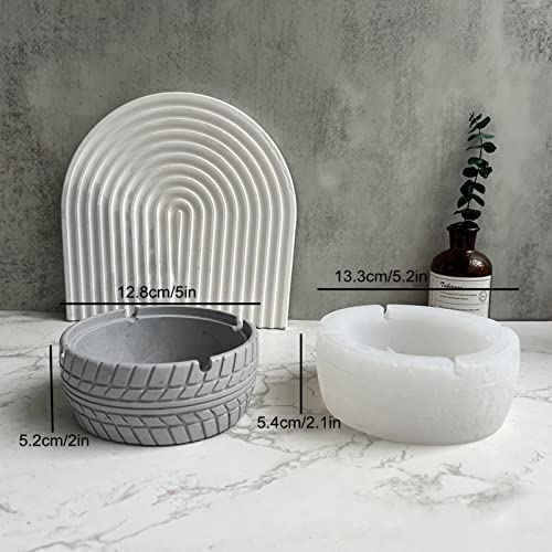 Moule silicone pot de fleur pneu cactus bougie résine - 3