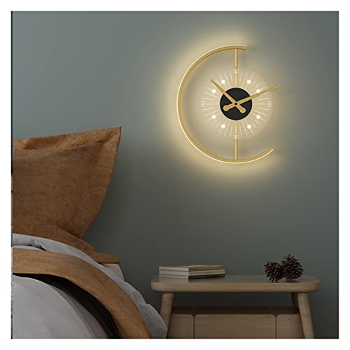 Lampe murale salon et chambre moderne au design minimaliste horloge