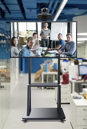 Soporte móvil para TV con ruedas y estante ajustable miniatura 7