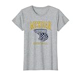 University of Michigan Wolverines U of M Basketball Hoop T-Shirt