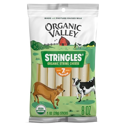 Organic Valley® Stringles® Mozzarella String Cheese Stick — Organic, Pasture Raised, Non GMO — 8 Count (8 oz)